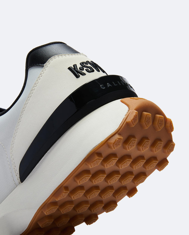 08487-202-M | MEN'S BRISTOL GENEVA WATER REPELLENT SNEAKERS | TOFU/STANDARD BLACK