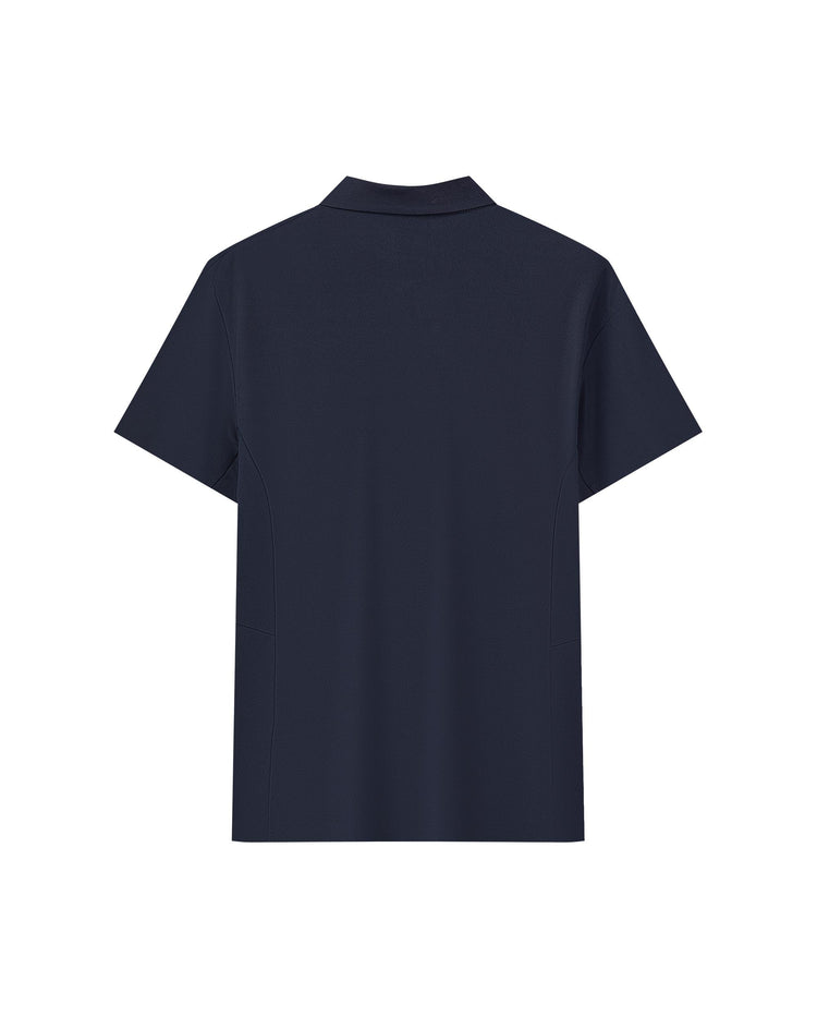 1010028-495 | MEN'S K-SWISS LOGO COLOR-BLOCK POLO SHIRT | BLUE/MISC