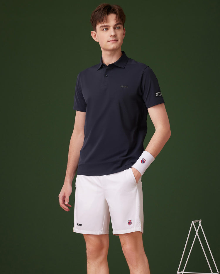 1010261-401 | MEN'S K-SWISS LOGO POLO SHIRT | VINTAGE BLUE