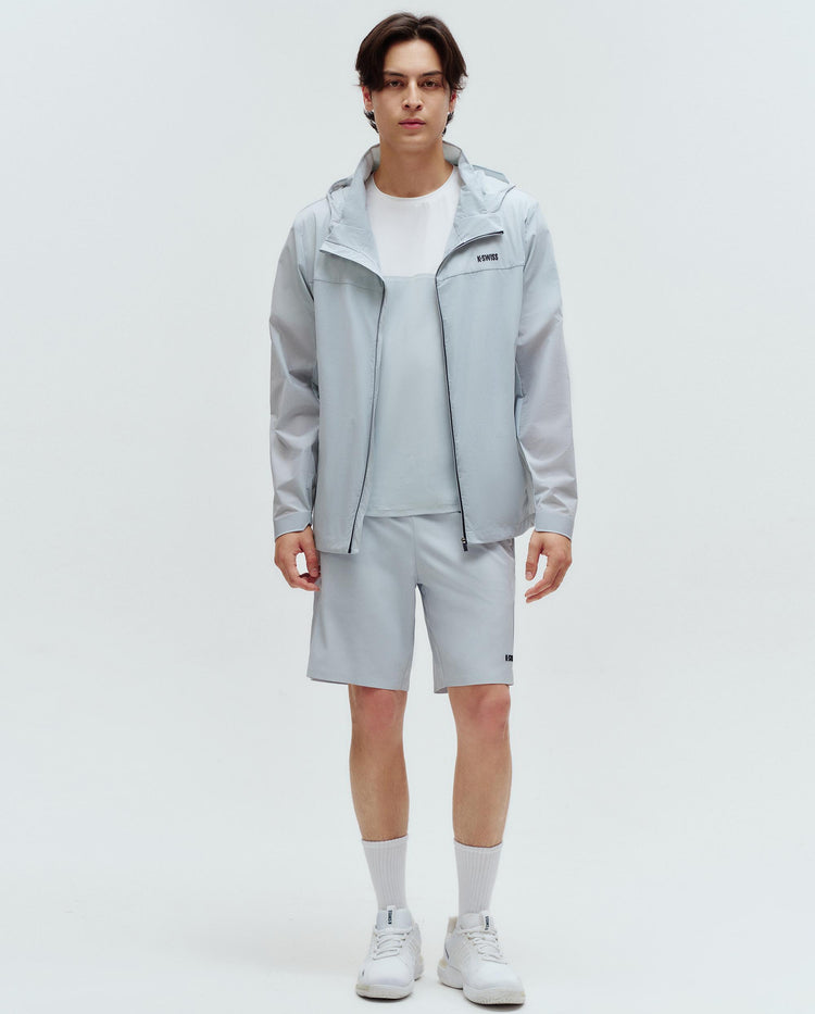 1010682-094 | MEN'S K-SWISS LOGO HOODED JACEKT | GRAY/ASST
