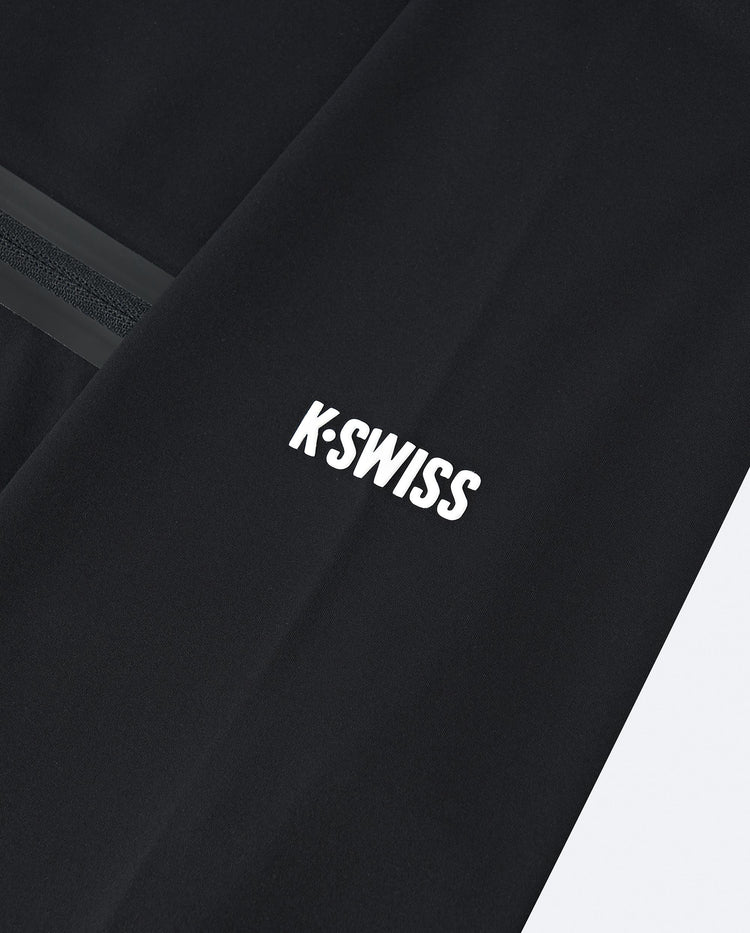 1010702-008 | MEN'S HALF-ZIP LONG SLEEVES POLO SHIRT | BLACK