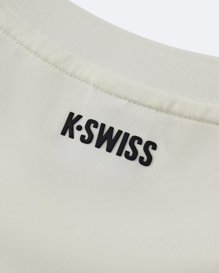 1010762-115 | MEN'S K-SWISS LOGO SHORT SLEEVES T-SHIRT | WHITE/SPECIAL