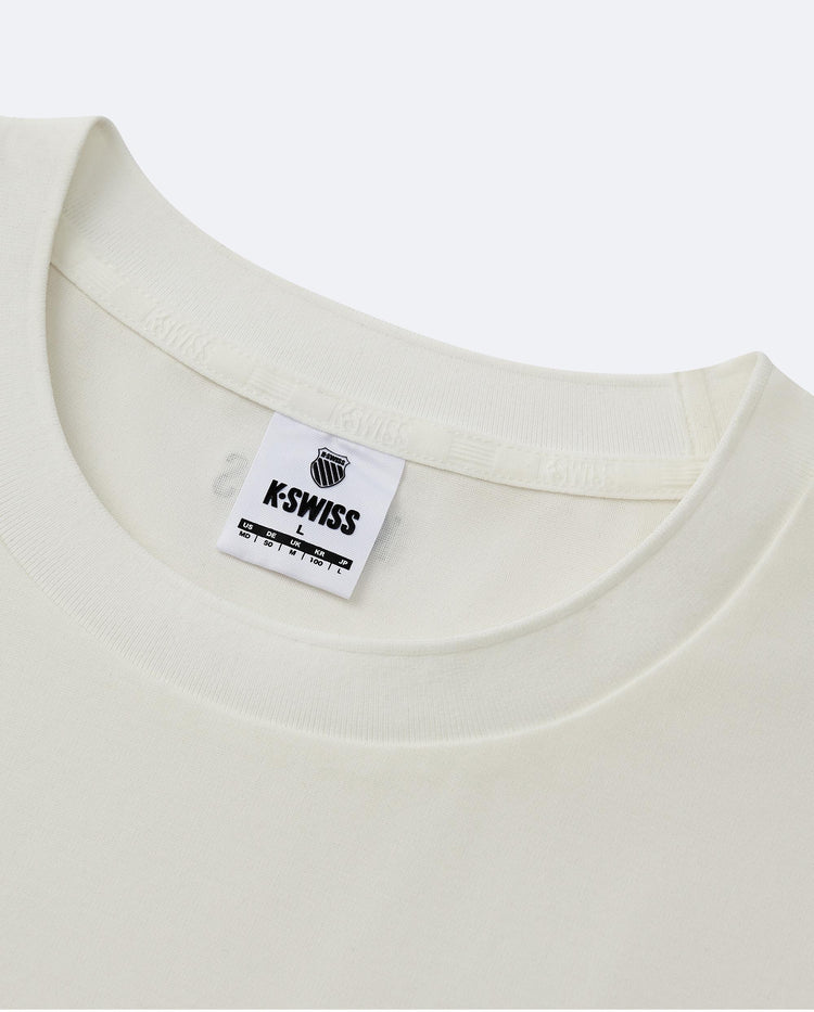 1010762-115 | MEN'S K-SWISS LOGO SHORT SLEEVES T-SHIRT | WHITE/SPECIAL