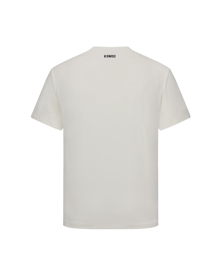 1010762-115 | MEN'S K-SWISS LOGO SHORT SLEEVES T-SHIRT | WHITE/SPECIAL