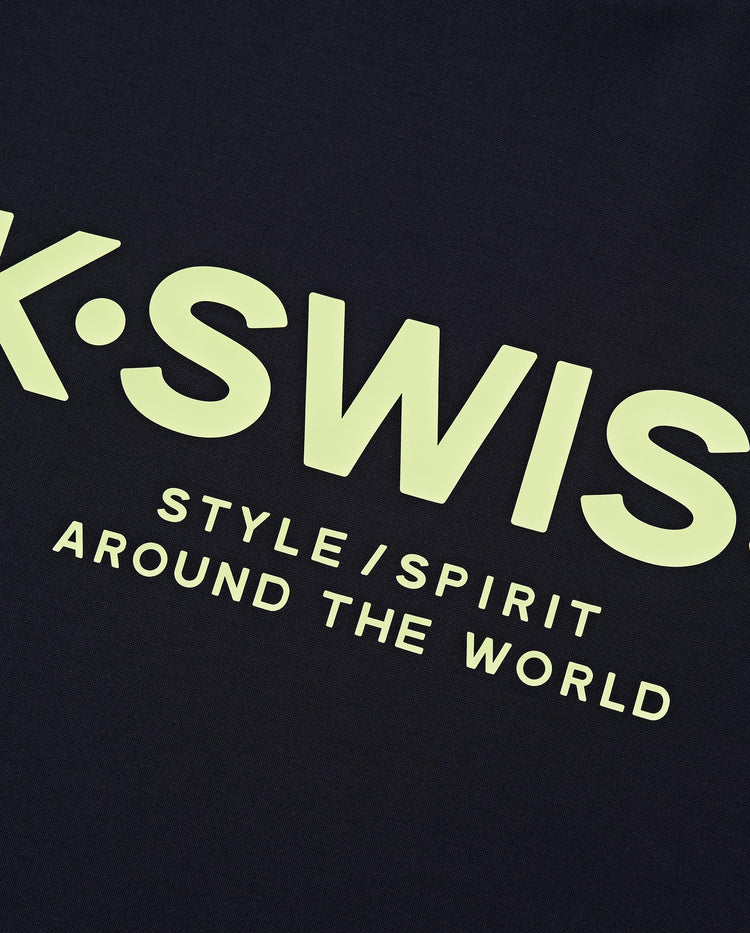 1010762-495 | MEN'S K-SWISS LOGO SHORT SLEEVES T-SHIRT | BLUE/MISC