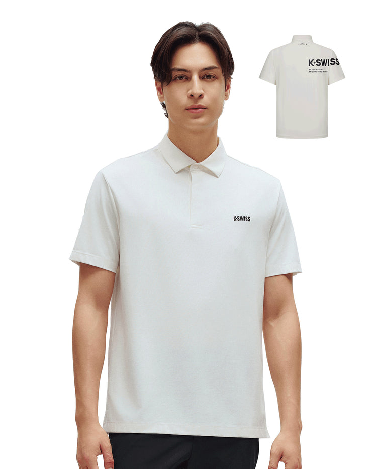 1010763-115 | MEN'S K-SWISS LOGO POLO SHIRT | WHITE/SPECIAL