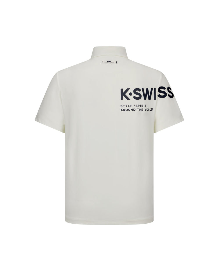 1010763-115 | MEN'S K-SWISS LOGO POLO SHIRT | WHITE/SPECIAL