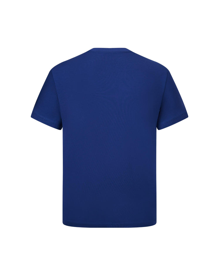 1010776-415 | MEN'S K-SWISS LOGO SHORT SLEEVES T-SHIRT | BLUEBERRY/ROSE