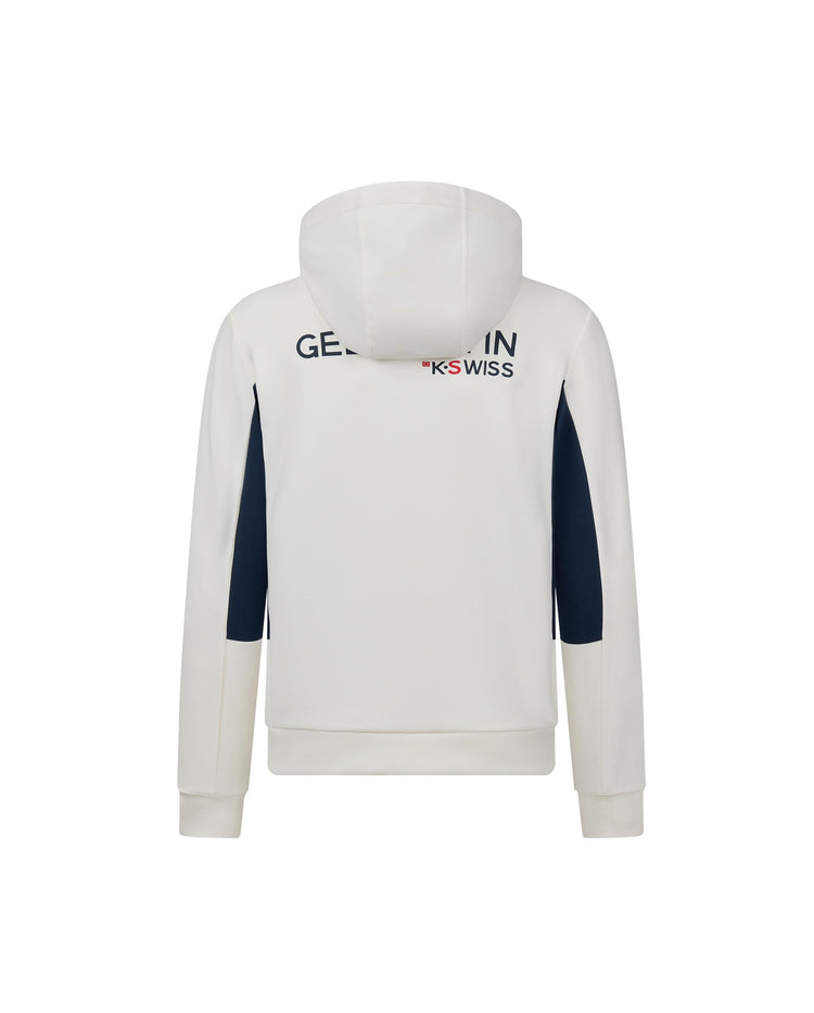 1010789-115 | MEN'S K-SWISS LOGO COLOR BLOCKS HOODED JACKET | WHITE/SPECIAL