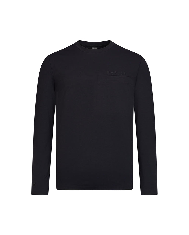 1010796-008 | MEN'S K·WEISS MIRCO-FLEECE LONG SLEEVES T-SHIRT | BLACK