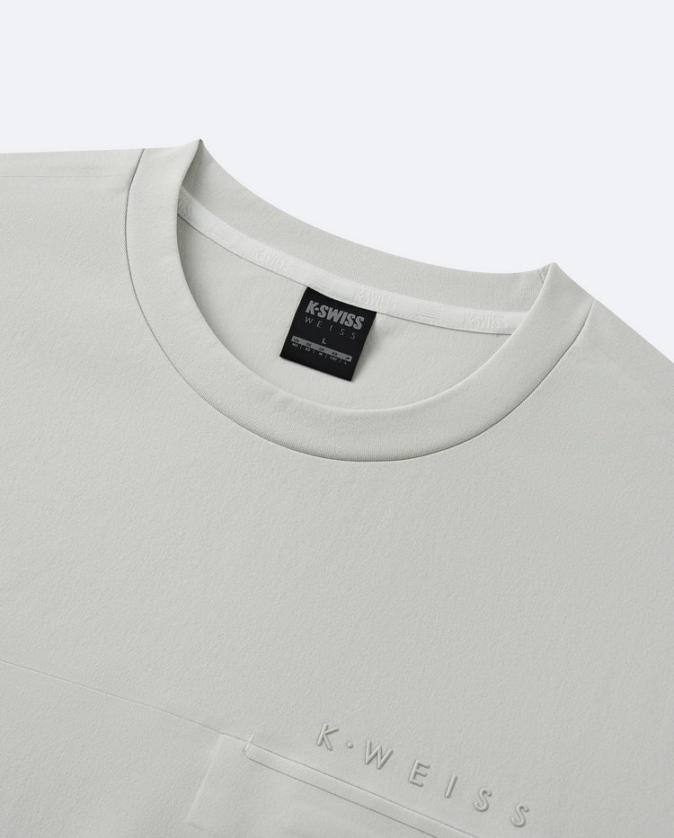 1010796-081 | MEN'S K·WEISS MIRCO-FLEECE LONG SLEEVES T-SHIRT | SILVER/BURGUNDY