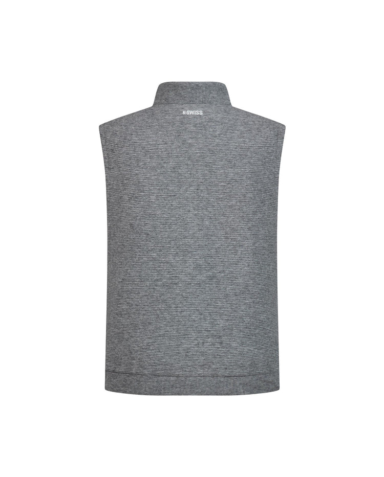 1010811-144 | MEN'S K-SWISS LOGO REVERSIBLE DOWN VEST | WHITE/BLACK/GREY