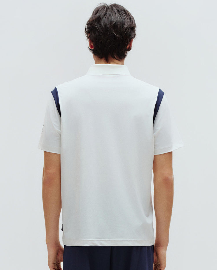 1010857-115 | MEN'S GRAND PARIS LOGO BLOCKCORE POLO SHIRT | WHITE/SPECIAL