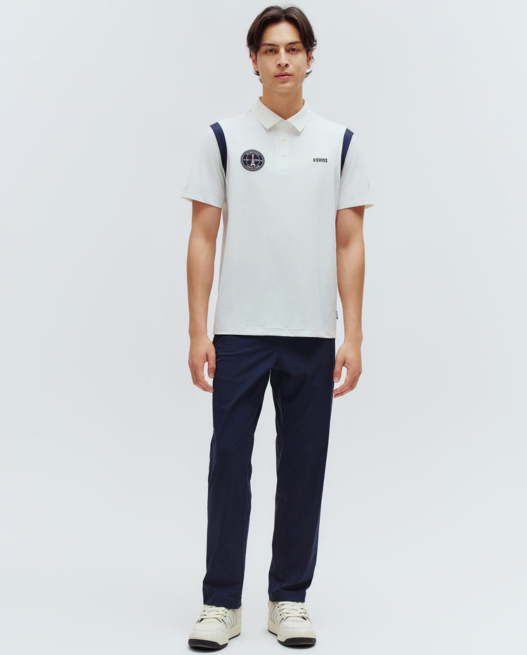 1010857-115 | MEN'S GRAND PARIS LOGO BLOCKCORE POLO SHIRT | WHITE/SPECIAL