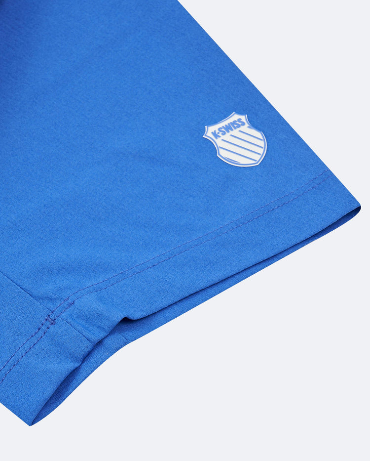 1011173-428 | MEN'S K-SWISS LOGO COLOR BLOCKS QUICK-DRY T-SHIRT | AQUARIUS