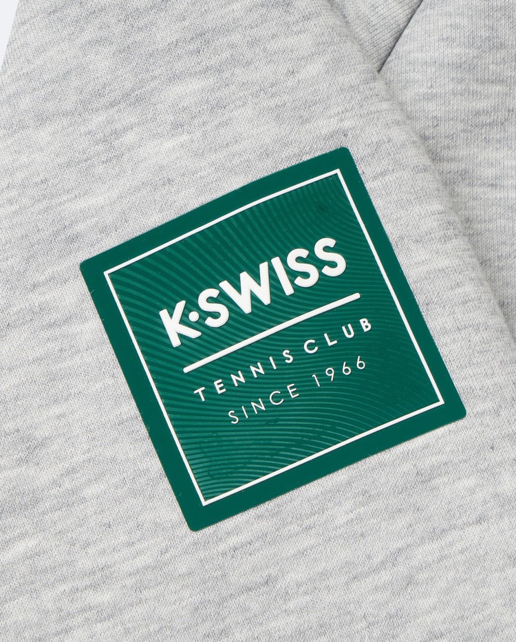 1011455-024 | MEN'S K-SWISS LOGO HOODED JACKET | GRAY/RED