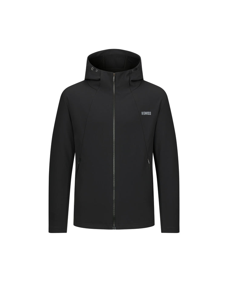 1011458-008 | MEN'S K-SWISS LOGO HOODED JACKET | BLACK