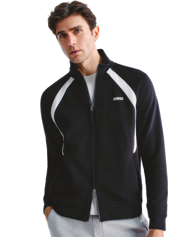 1011473-008 | MEN'S K-SWISS LOGO COLOR BLOCKS JACKET | BLACK