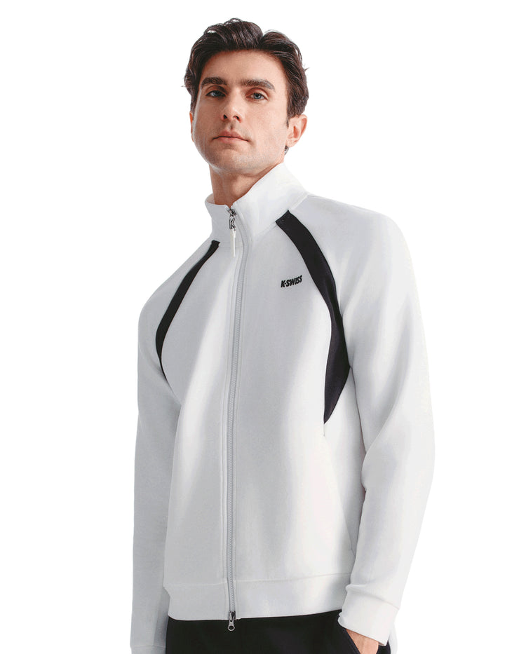 1011473-161 | MEN'S K-SWISS LOGO COLOR BLOCKS JACKET | WHITE