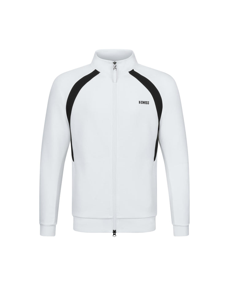 1011473-161 | MEN'S K-SWISS LOGO COLOR BLOCKS JACKET | WHITE