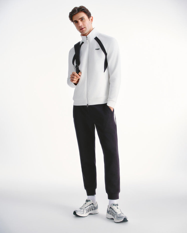 1011473-161 | MEN'S K-SWISS LOGO COLOR BLOCKS JACKET | WHITE