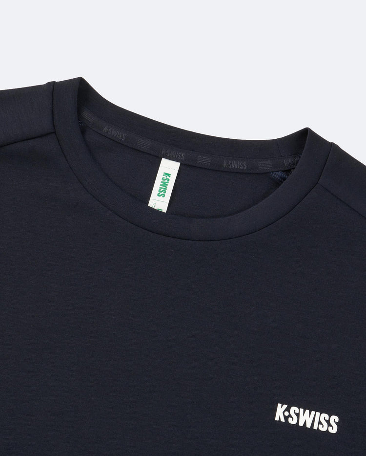 1011482-401 | MEN'S K-SWISS LOGO LONG SLEEVES T-SHIRT | NAVY/WHITE