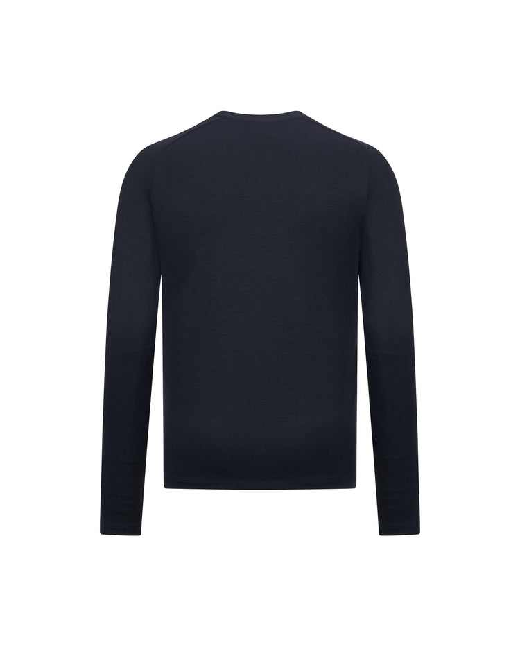 1011482-401 | MEN'S K-SWISS LOGO LONG SLEEVES T-SHIRT | NAVY/WHITE