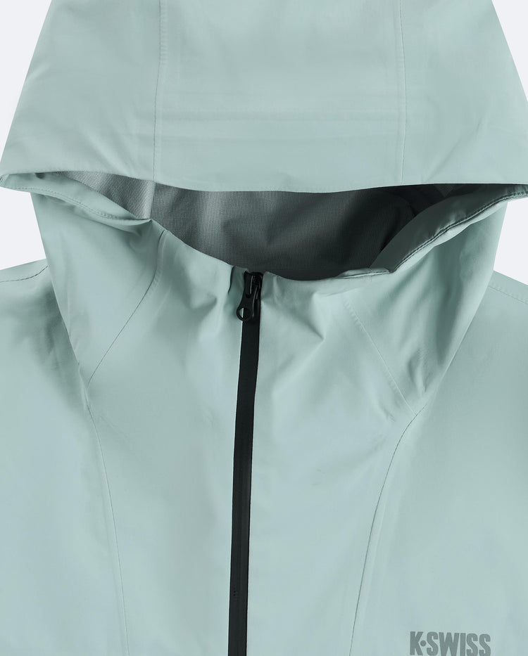 1011485-413 | MEN'S K-SWISS LOGO WATER-REPELLENT HOODED JACKET | BLUEJAY