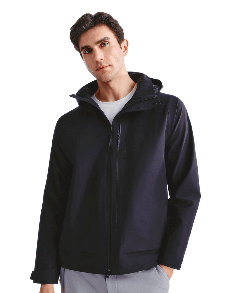 1011491-008 | MEN'S WATER-REPELLENT HOODED JACKET | BLACK