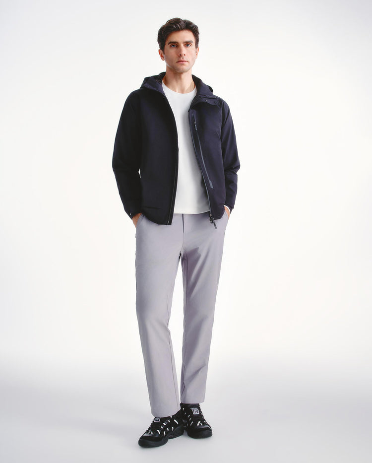 1011491-008 | MEN'S WATER-REPELLENT HOODED JACKET | BLACK