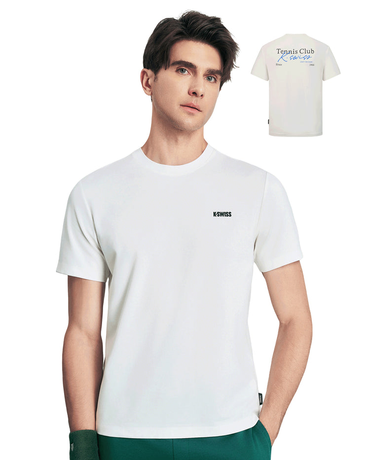 1011554-161 | MEN'S K-SWISS LOGO T-SHIRT | WHITE