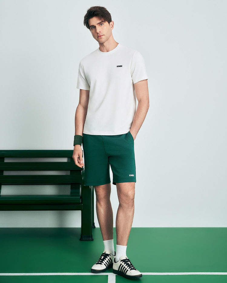 1011554-161 | MEN'S K-SWISS LOGO T-SHIRT | WHITE
