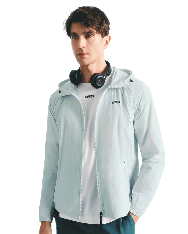 1011556-077 | HOODED JACKET 'TENNIS CLUB' | GREY