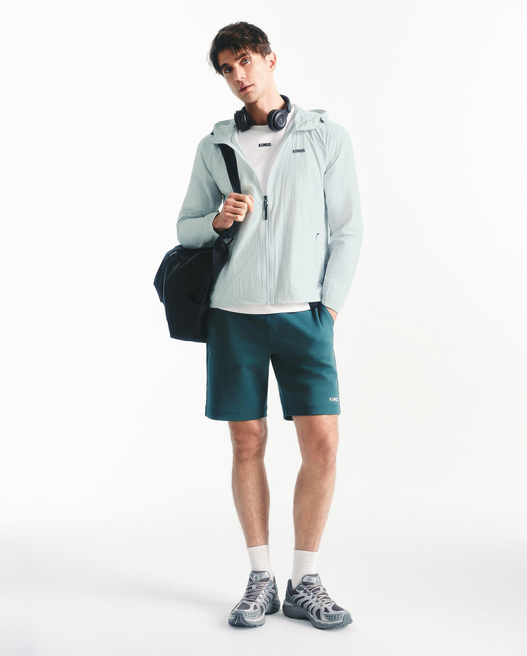 1011556-077 | HOODED JACKET 'TENNIS CLUB' | GREY