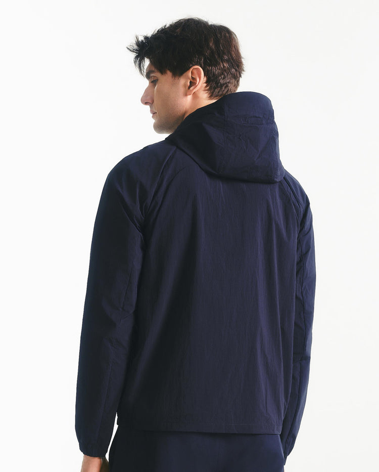 1011556-401 | HOODED JACKET 'TENNIS CLUB' | NAVY
