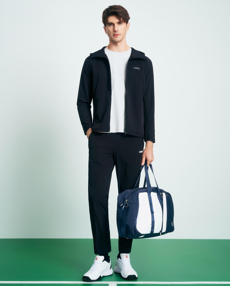 1011569-008 | MEN'S K-SWISS LOGO UPF50+ COOL FEEL HOODED JACKET | BLACK