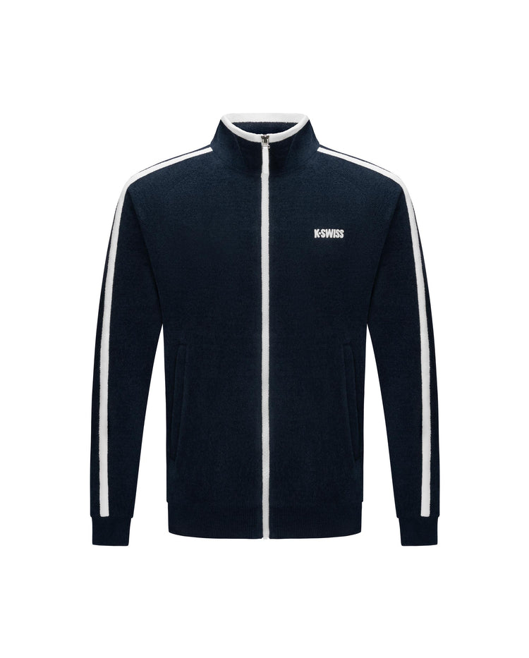 1012036-014 | MEN'S K-SWISS LOGO SIDE TAPED MICRO FLEECE JACKET | NAVY