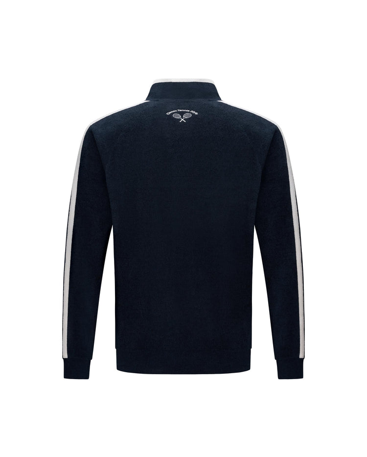 1012036-014 | MEN'S K-SWISS LOGO SIDE TAPED MICRO FLEECE JACKET | NAVY