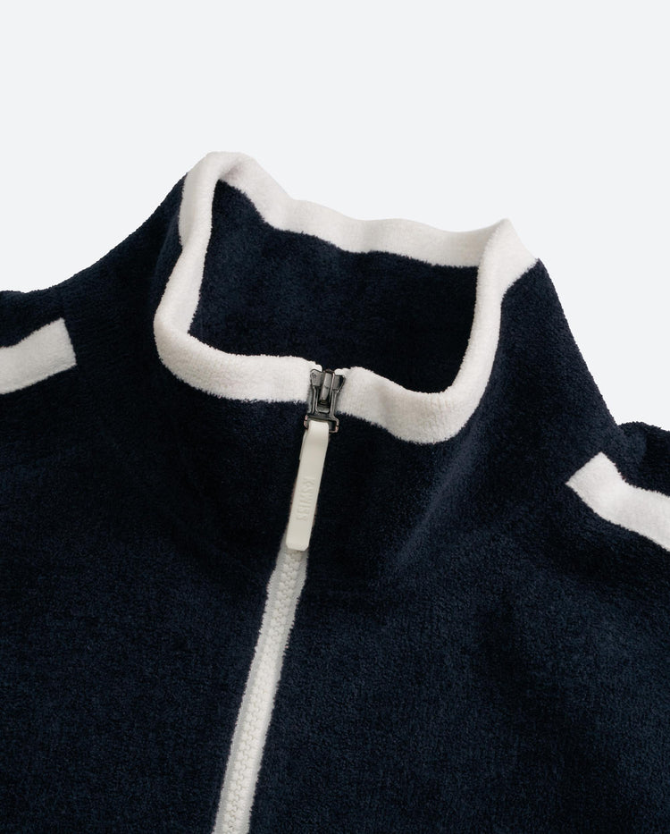 1012036-014 | MEN'S K-SWISS LOGO SIDE TAPED MICRO FLEECE JACKET | NAVY