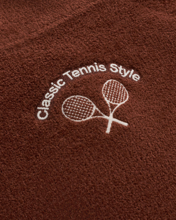 1012036-203 | MEN'S K-SWISS LOGO SIDE TAPED MICRO FLEECE JACKET | BROWN