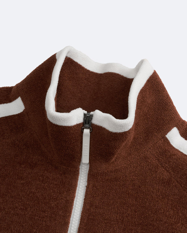 1012036-203 | MEN'S K-SWISS LOGO SIDE TAPED MICRO FLEECE JACKET | BROWN