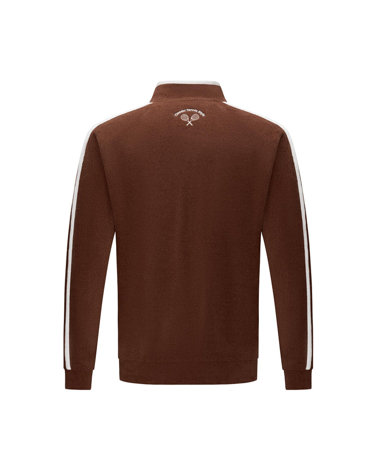 1012036-203 | MEN'S K-SWISS LOGO SIDE TAPED MICRO FLEECE JACKET | BROWN