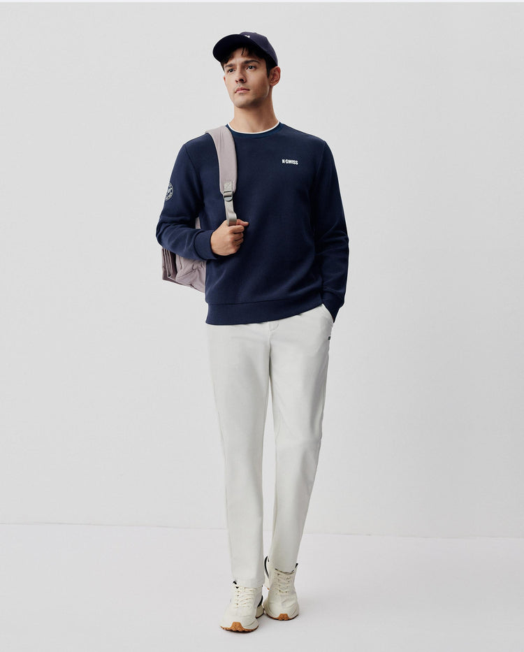1012040-014 | MEN'S K-SWISS LOGO LONG SLEEVES T-SHIRT | NAVY