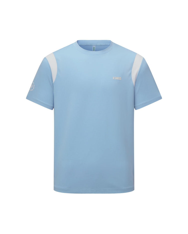1012054-414 | MEN'S K-SWISS LOGO COLOR BLOCKS T-SHIRT | BLUE