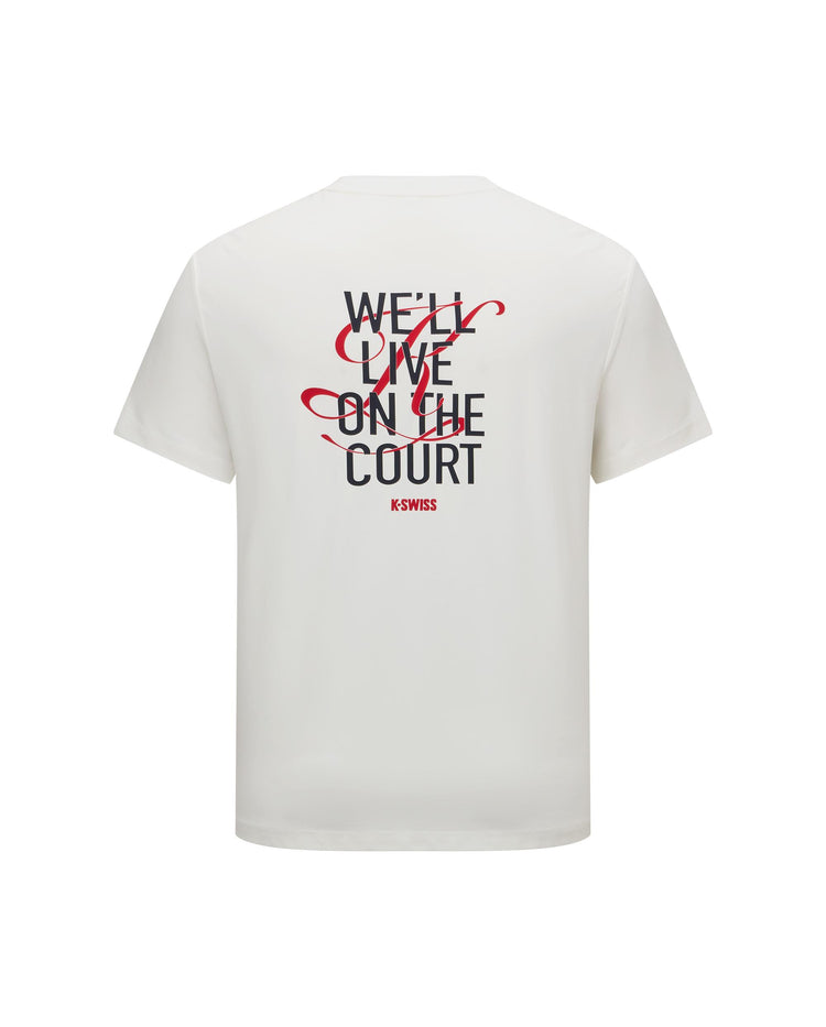 1012055-115 | MEN'S K-SWISS LOGO SHORT SLEEVES T-SHIRT | WHITE