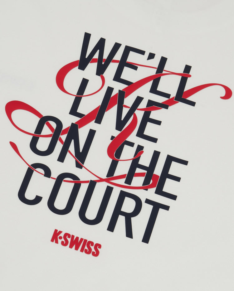 1012055-115 | MEN'S K-SWISS LOGO SHORT SLEEVES T-SHIRT | WHITE