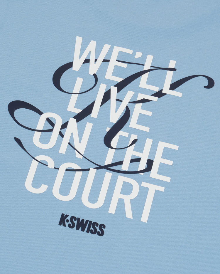 1012055-414 | MEN'S K-SWISS LOGO SHORT SLEEVES T-SHIRT | BLUE