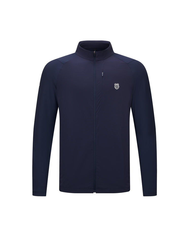 1012056-499 | MEN'S K-SWISS LOGO STAND COLLAR JACKET | NAVY