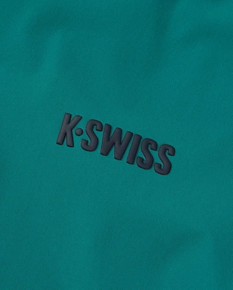 1012057-304 | MEN'S K-SWISS LOGO UPF50+ COOL FEEL HOODED JACKET | GREEN