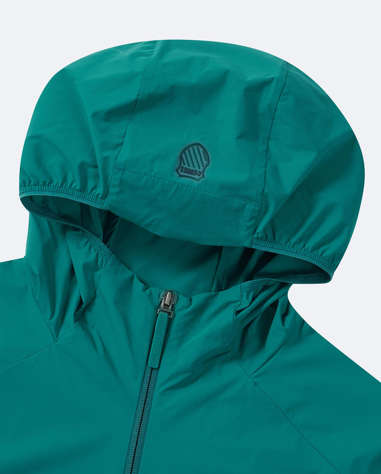 1012057-304 | MEN'S K-SWISS LOGO UPF50+ COOL FEEL HOODED JACKET | GREEN
